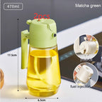 PureMist 2-in-1 Glass Oil Mister: The Ultimate 470ml Kitchen Tool for Healthy Air Frying