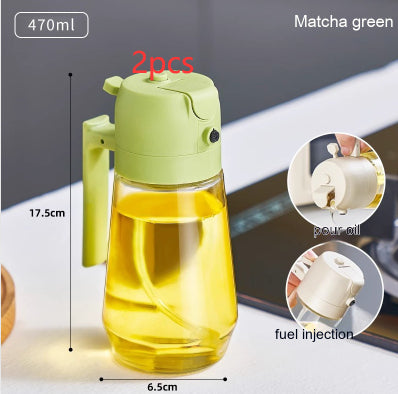 PureMist 2-in-1 Glass Oil Mister: The Ultimate 470ml Kitchen Tool for Healthy Air Frying