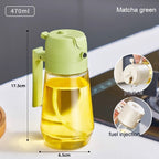 PureMist 2-in-1 Glass Oil Mister: The Ultimate 470ml Kitchen Tool for Healthy Air Frying