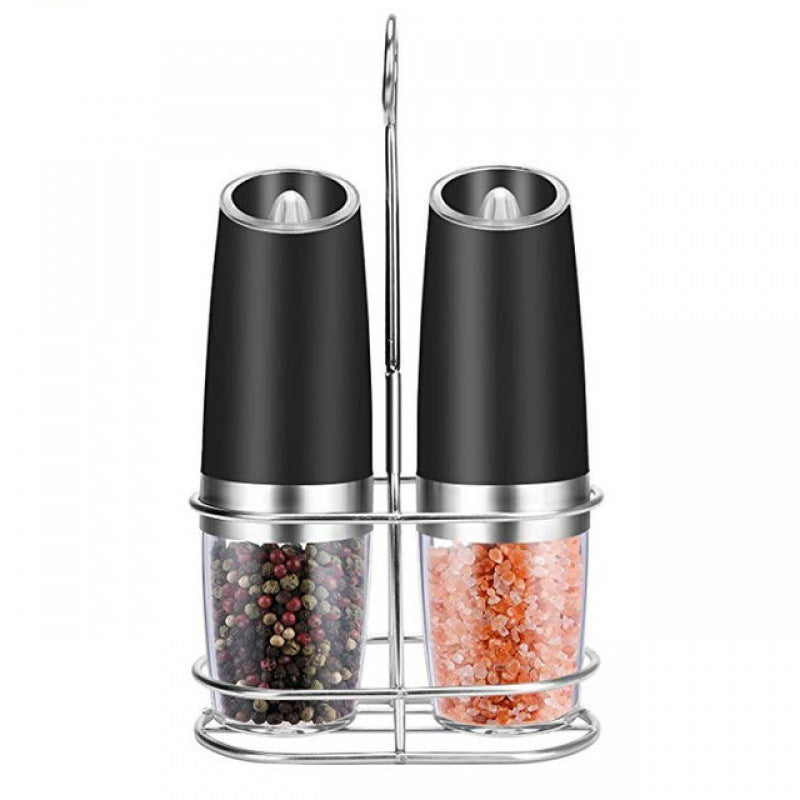 Electric Gravity Salt & Pepper Grinder – Adjustable Coarseness, One-Handed Operation