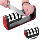 Professional Knife Sharpener with Diamond Abrasive – 3-Stage Quick Sharpening Tool