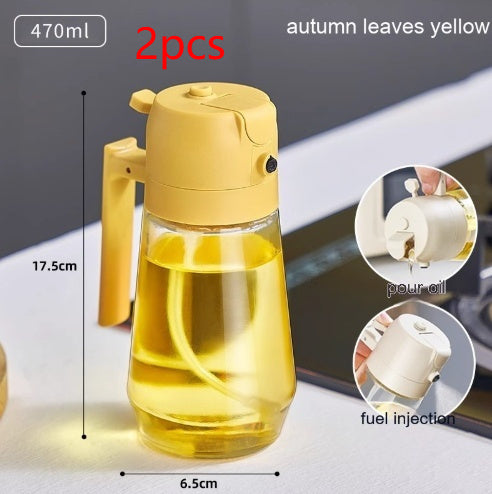 PureMist 2-in-1 Glass Oil Mister: The Ultimate 470ml Kitchen Tool for Healthy Air Frying